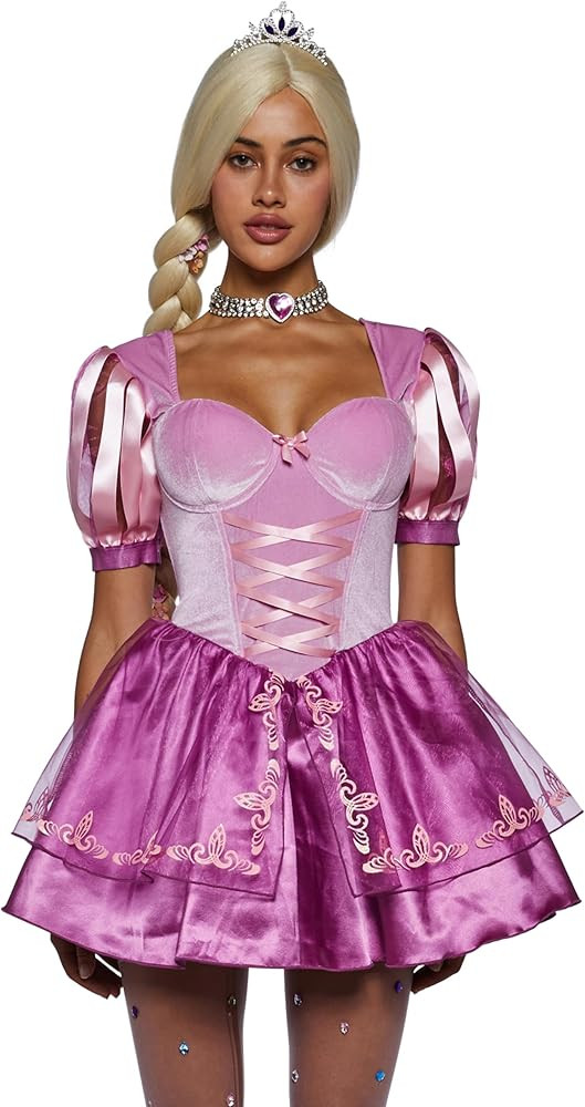 Dolls Kill Long Hair Princess Costume - Tower Trapped Princess Outfit by Trickz N' Treatz | Amazon (US)