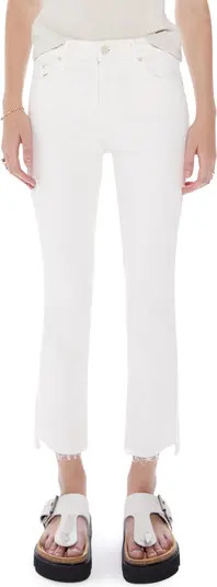 Insider High Waist Crop Step Hem Jeans | Nordstrom