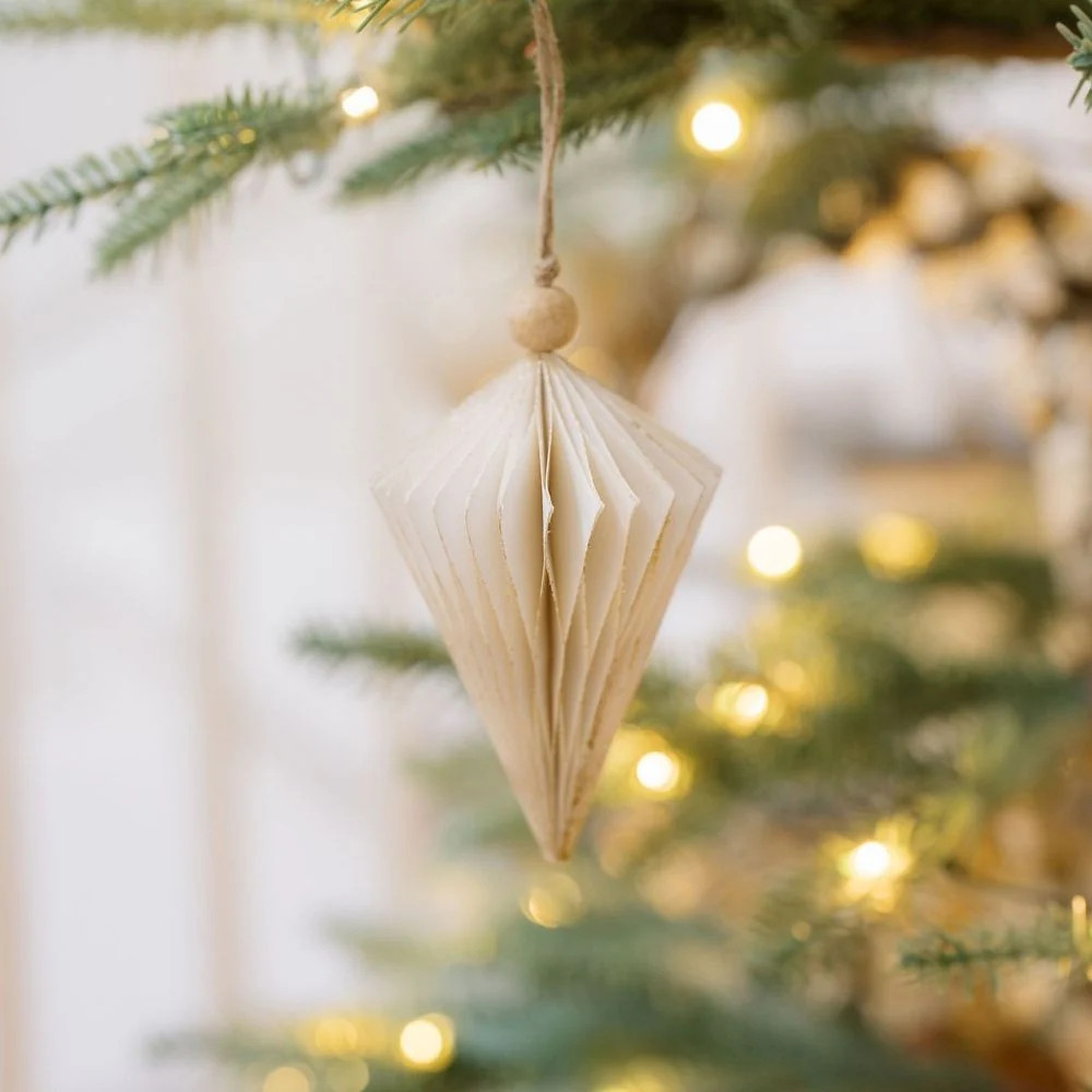 Crème Paper Honeycomb Assorted Ornament | CG Hunter