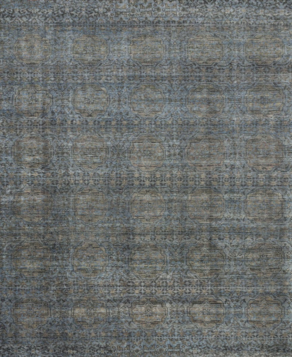 Loloi Amara AMM-05 Blue - Gold Area Rug | RugStudio.com