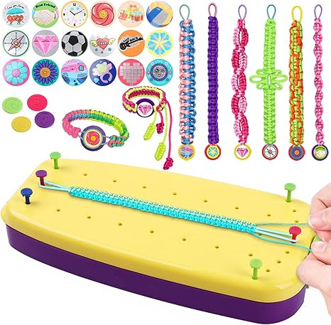 VIDIBESTY Stretchy Bracelet Making Kit for Girls 6-12, Elastic String DIY Arts & Crafts Bulk Toy ... | Amazon (US)