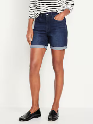 High-Waisted Wow Jean Shorts -- 5-inch inseam | Old Navy (US)