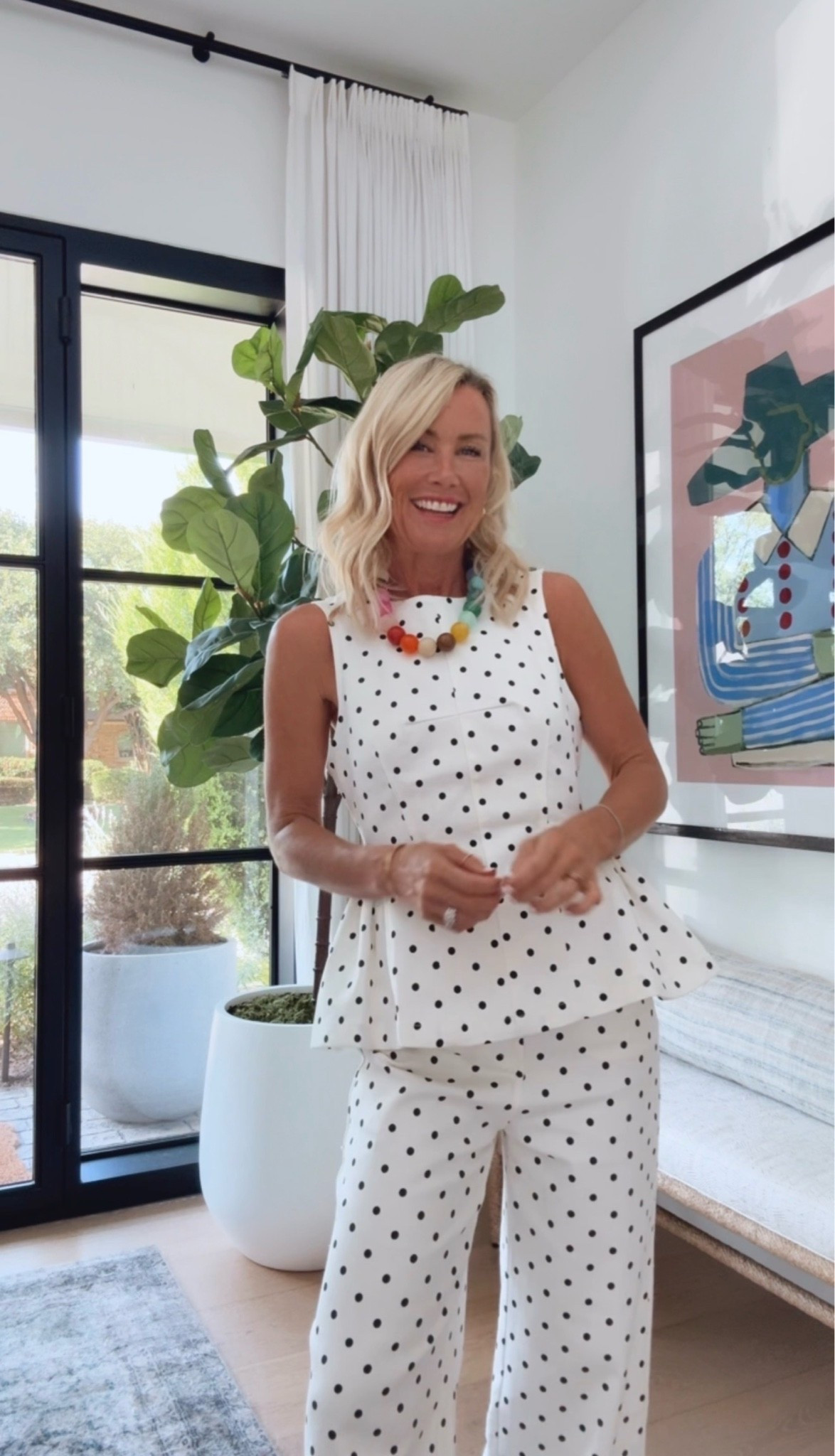 In my polka dot era! How darling is this set?!
Top: xs
Pants: xs

#LTKootd #LTKOver40 #LTKSeasonal