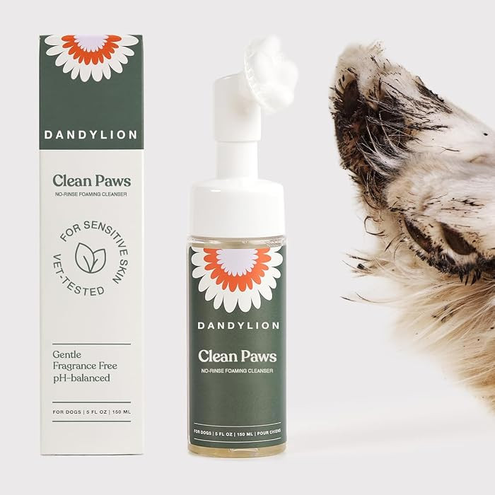 Dandylion Clean Paws | No-Rinse Dog Paw Cleaner & Dog Paw Washer | Gentle, Fragrance-Free, pH Bal... | Amazon (US)
