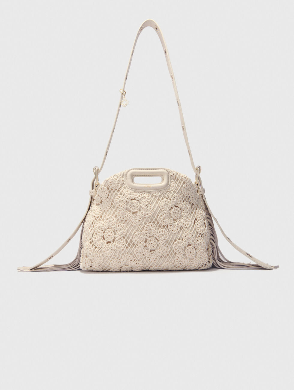 Crochet-knit mini Miss M bag | Maje US | Maje US