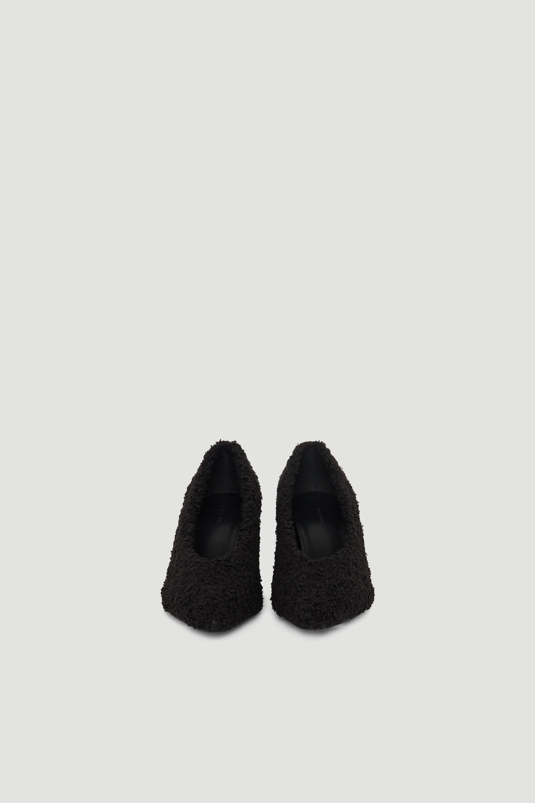 Felicity Fluffy Heel - Black | DECJUBA