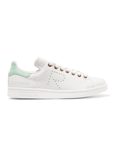 + Raf Simons Stan Smith perforated leather sneakers | NET-A-PORTER (US)