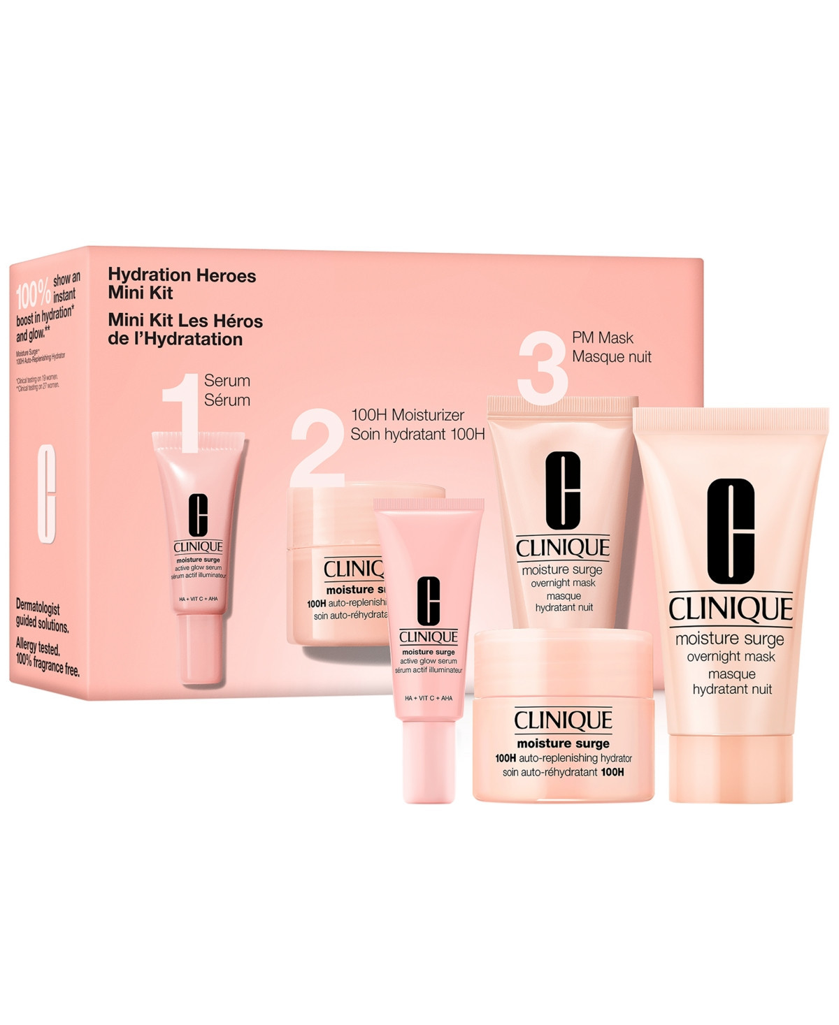Clinique 3-Pc. Hydration Heroes Mini Moisture Surge Skincare Set | Macy's