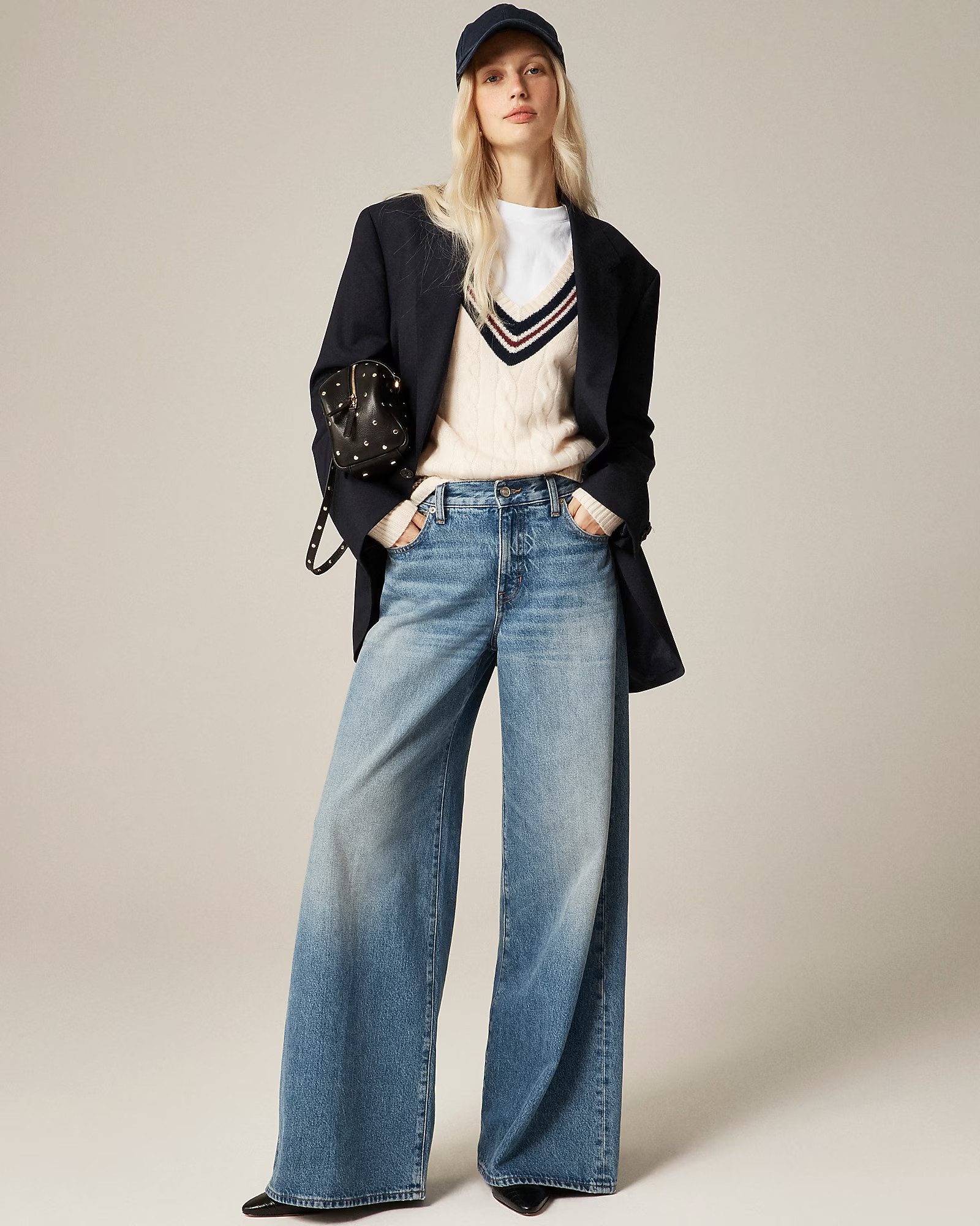 Mid-rise superwide-leg jean | J. Crew US