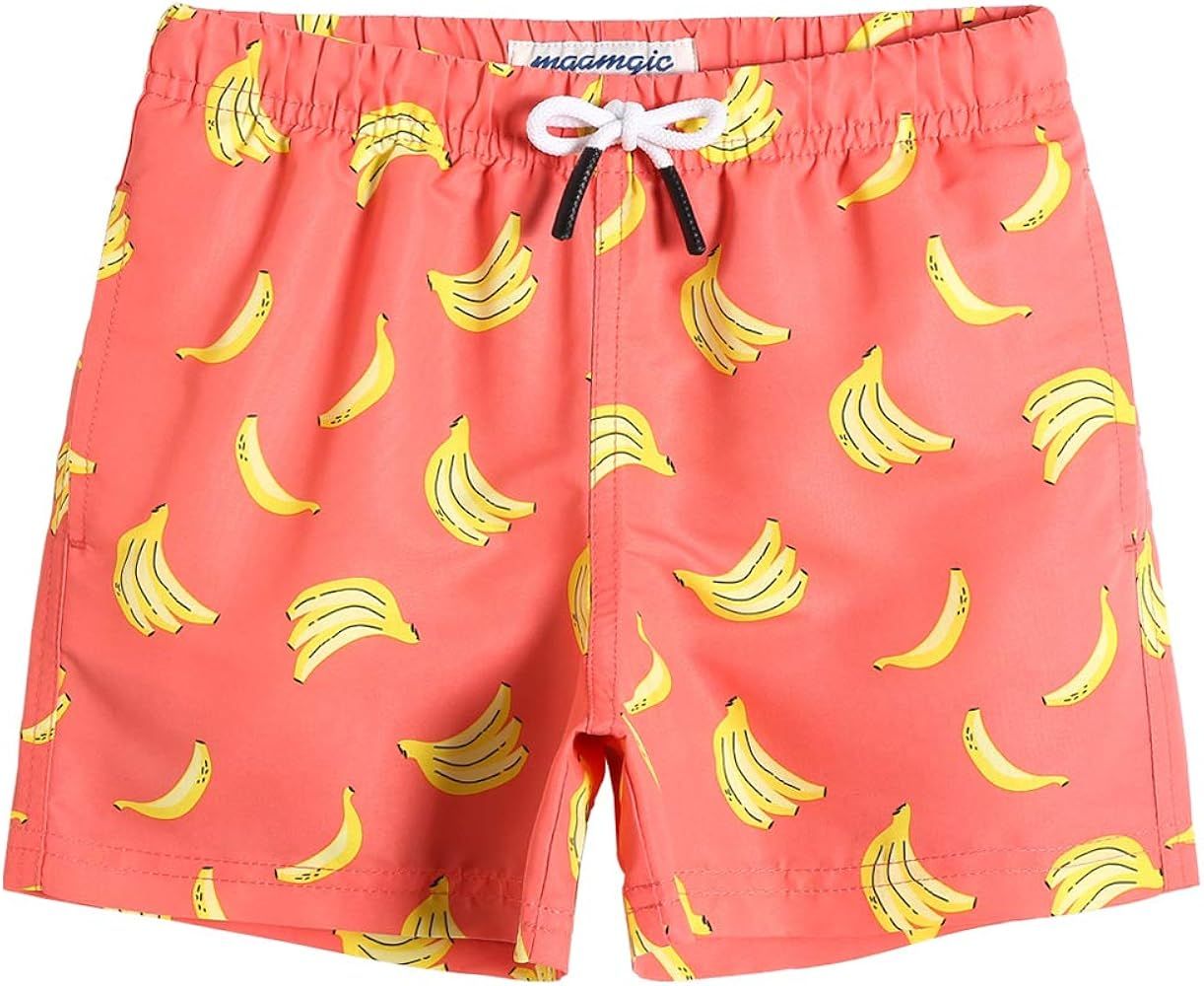 maamgic Boys Swim Trunks Toddler Swim Shorts Little Boys Bathing Suit Swimsuit Toddler Boy Swimwe... | Amazon (US)