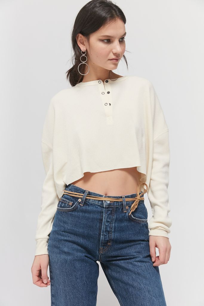 Out From Under Emmy Waffle Henley Top | Urban Outfitters (US and RoW)
