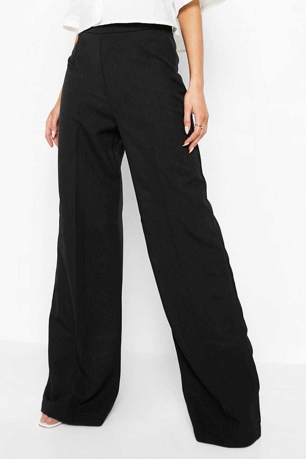 High Waisted Wide Leg Pants | Boohoo.com (US & CA)
