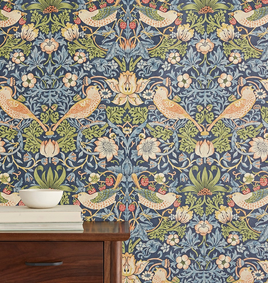 Strawberry Thief Morris & Co. Wallpaper | Rejuvenation