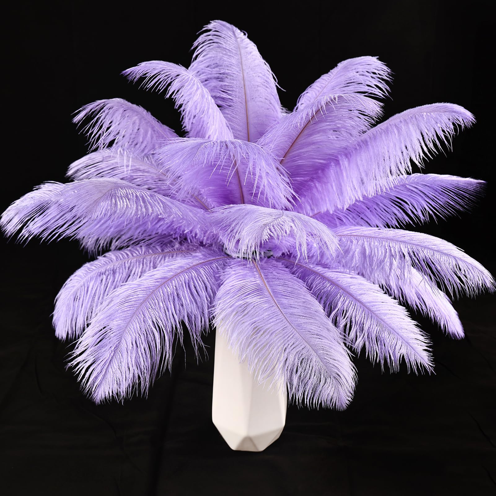 THARAHT Lavender Ostrich Feathers 24pcs Natural Bulk 10-12Inch 25cm-30cm for Crafts Wedding Party... | Amazon (US)