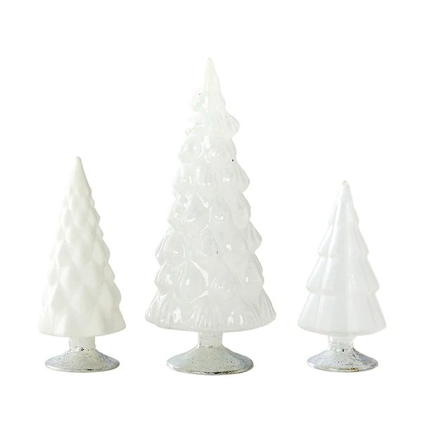 White Glass Tree Set of 3 | Caitlin Wilson Design
