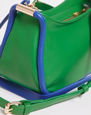 Contrast Detail Colour Block Bag | Simply Be (UK)