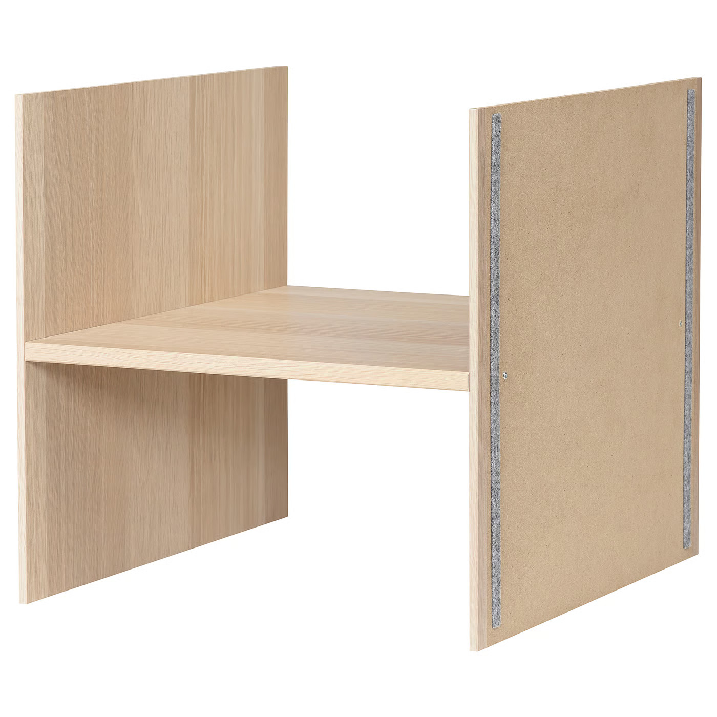 KALLAX Insert with 1 shelf, white stained/oak effect, 13x13 " | IKEA US
