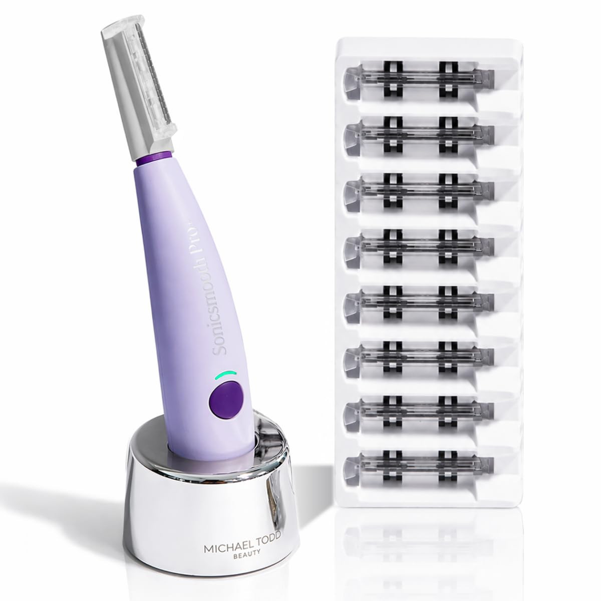 Michael Todd Beauty Sonicsmooth Dermaplane Razor for Women Face + Eyebrow trimmer Dermaplaning Sy... | Amazon (US)