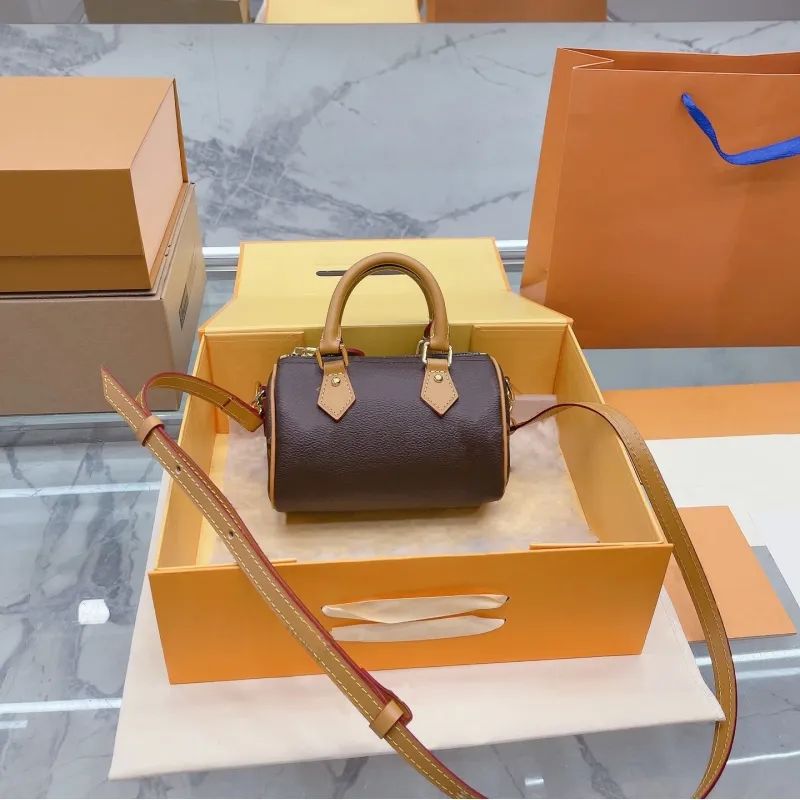 Luxury Designer SPEEDY NANO 16 Shoulder Bag female leather clutch pochette handbag classic Mini H... | DHGate