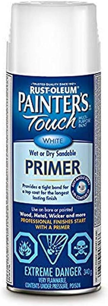 Rust-Oleum Painter's Touch Spray Paint in White Primer, 340g | Amazon (CA)