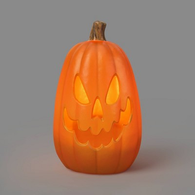 16" Lit Pumpkin with 6 Teeth and Timer Decorative Prop - Hyde and EEK! Boutique™ | Target