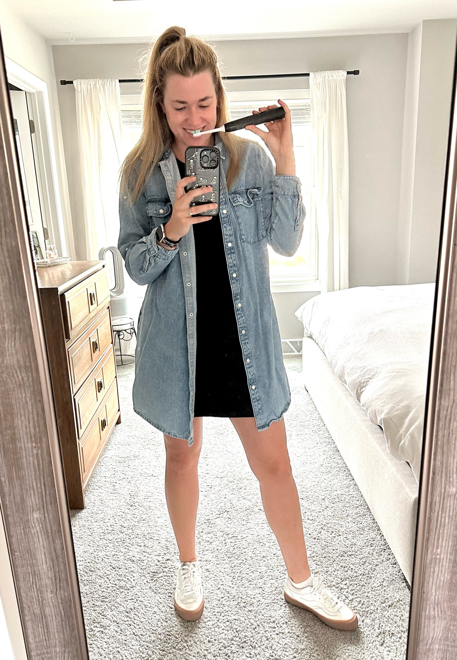 Athleisure | skort | denim dress 

#LTKSeasonal #LTKstyletip