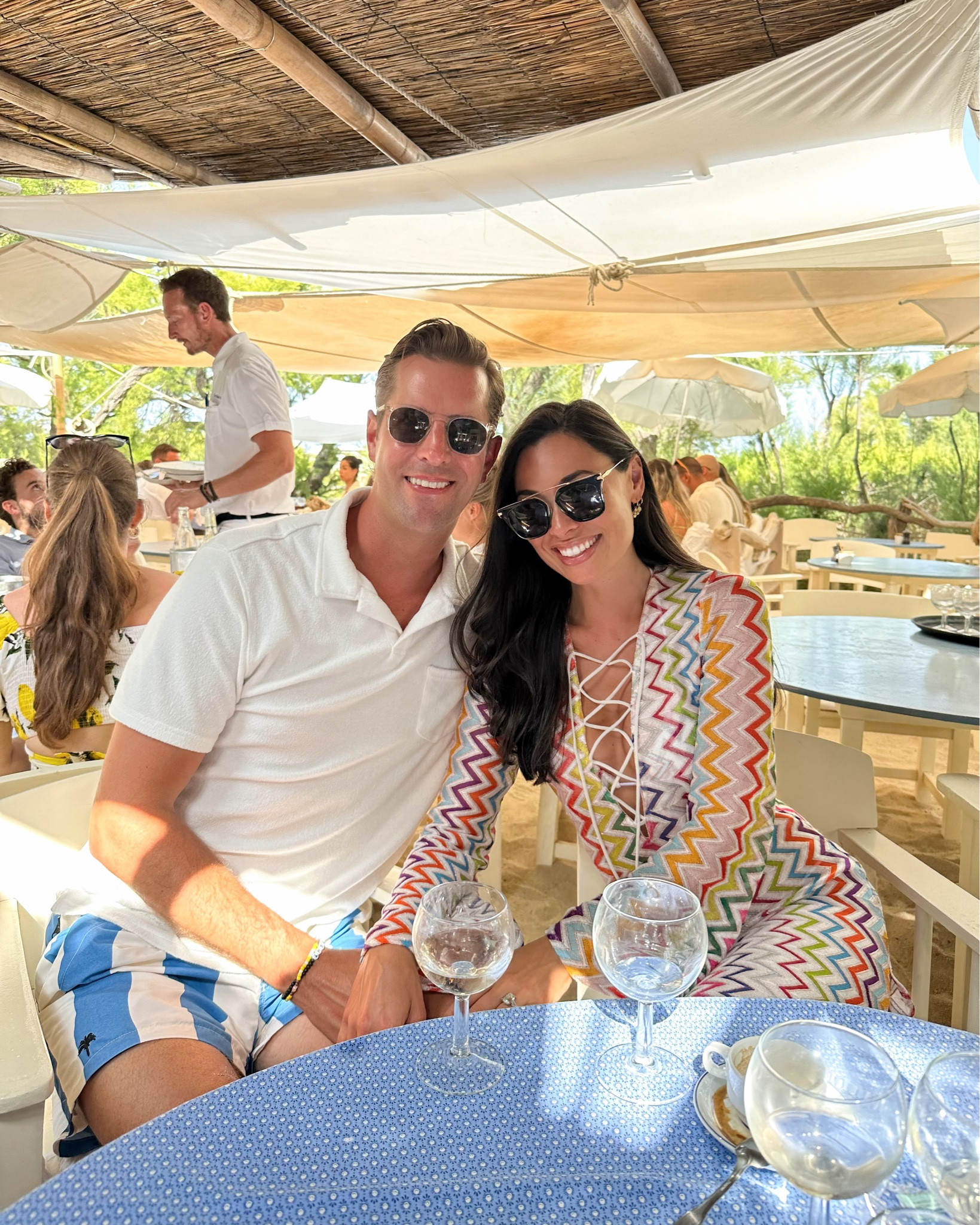 Missoni kaftan, swim coverups, spring break outfit, vacation outfit, Le Club 55 St. Tropez, Kat Jamieson style, summer fashion. 

#LTKTravel #LTKSeasonal #LTKMens