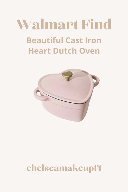 Walmart Find // Valentine’s Day Beautiful Cast Iron Heart Dutch Oven 

#LTKhome