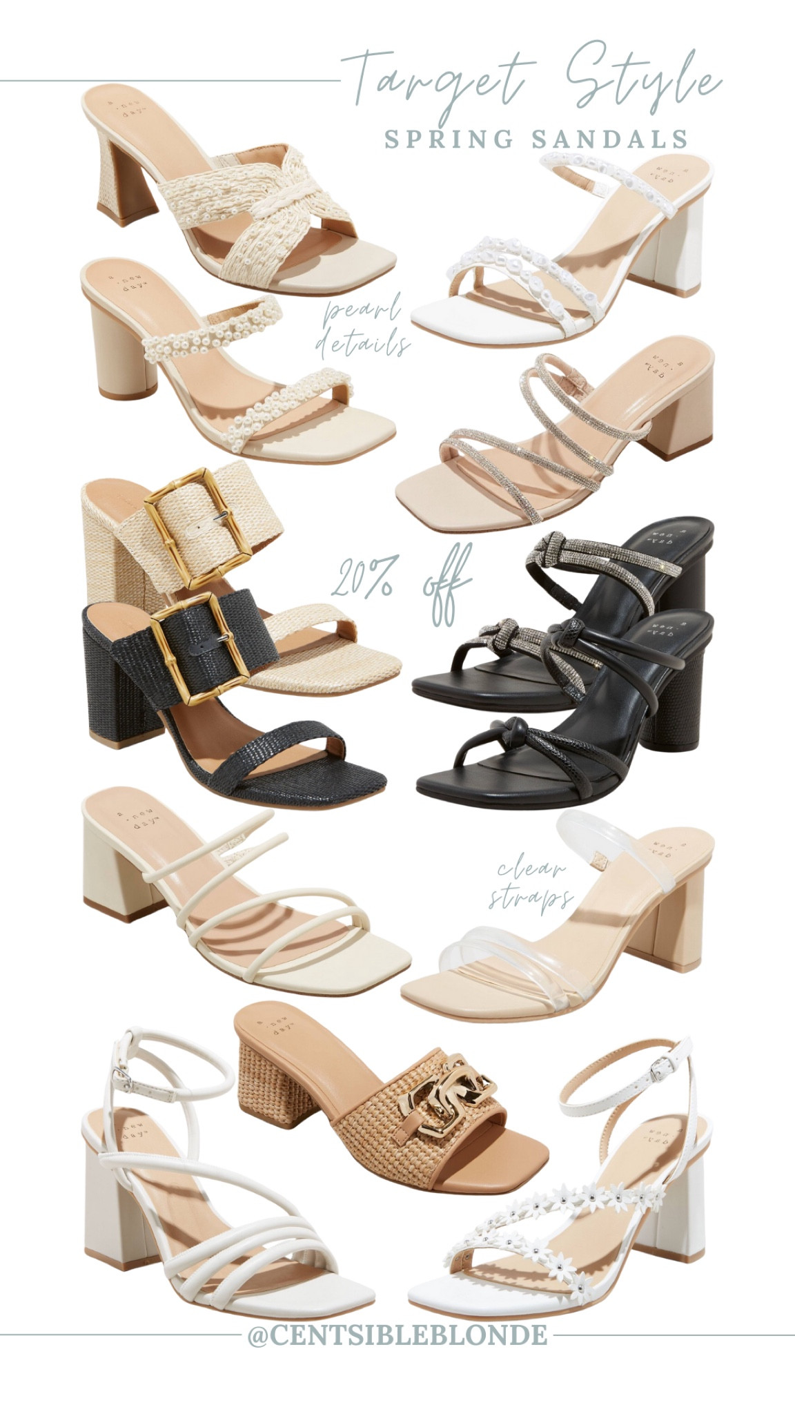 20% off spring sandals
Heeled sandals
Slide sandals
dressy sandals


#LTKfindsunder50 #LTKSpringSale #LTKshoecrush