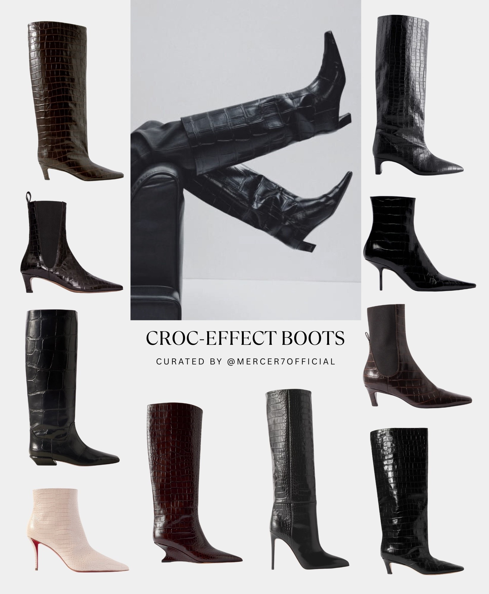 Croc-effect boots!

#LTKautumn #LTKeurope #LTKwinter