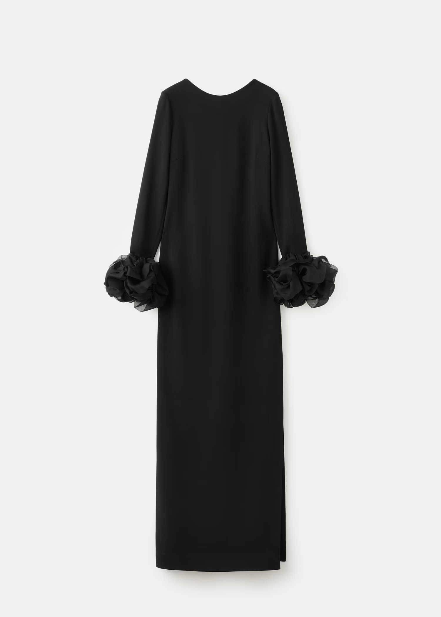 Open-back dress with flower cuffs - Women | MANGO USA | Mango (US/MX/AU)