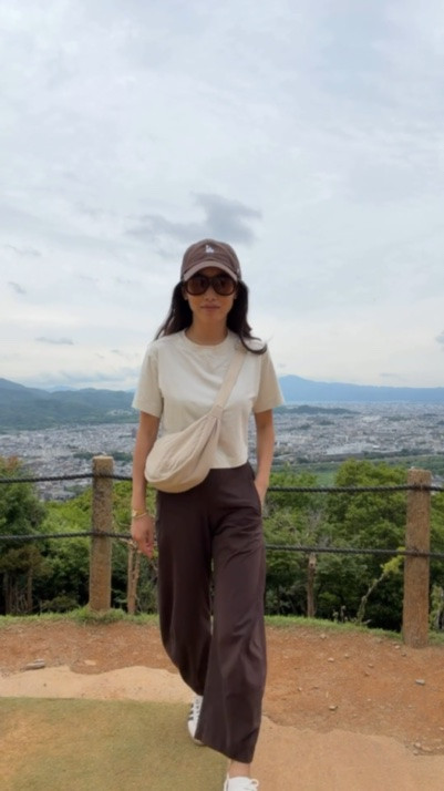 code WELCOME45 for $45 off pants. And linked a look for less.
• ruti lightweight tech pants sz 0 Petite. Runs a little small. 0P fits me but when I got a second color “Walnut” I decided to size up to 2 Petite and prefer the more relaxed fit of 2P. Fabric is quick dry and wrinkle resistant.
• lulu tee XXS great crop length for petites 
• amazon bag, uniqlo has similar
• adidas sneakers 5
• 47 brands mini logo cap 

Japan Tokyo and Kyoto hot summer outfits , travel looks for easy hiking and walks

#LTKPetite #LTKActive #LTKTravel