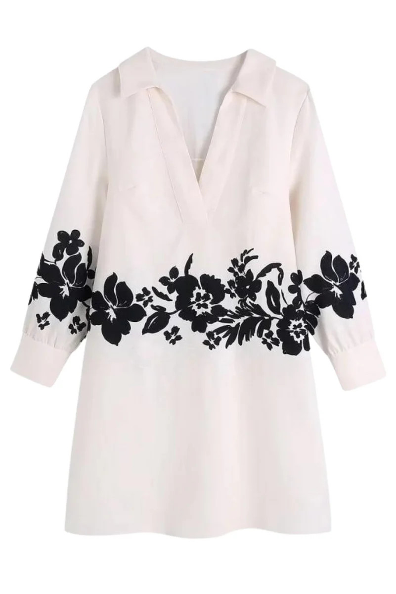 'Jomari' Floral Collared Dress | Goodnight Macaroon