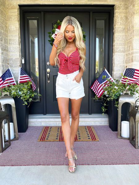

Red white and blue. Memorial Day outfit. Memorial Day weekend. Stars and Stripes. Patriotic outfit. USA. America. 4th of July outfit. Pink lily. Summer style. Summer outfit. 

#LTKSeasonal #LTKstyletip #LTKunder100