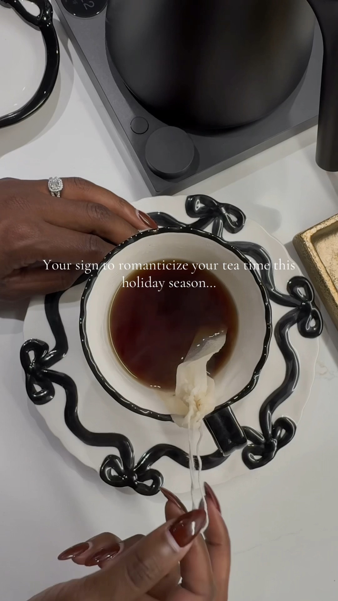 Here’s your sign to create a holiday drink station ✨
My modern kettle, festive tea setup, and those aesthetic matching cups are ALL linked for you!

#drinks #drinkstation #holidaydecor 
#ltkgiftguide
#LTKholiday
#LTKfinds
#LTKseasonal
#LTKkitchen
#HolidayDrinkStation
#HolidayHomeDecor
#CozyKitchenVibes
#ModernHomeDecor
#MinimalistHolidayDecor

#GiftGuide2025
#AmazonHomeFinds
#HomeDecorFinds
#KitchenEssentials
#HolidayHosting
#EntertainingEssentials
#HolidayDeals

#LTKCyberWeek #LTKSeasonal #LTKHome