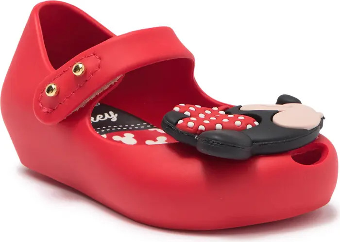 MINI MELISSA Ultragirl Disney Minnie & Mickey Mary Jane Flat | Nordstromrack | Nordstrom Rack