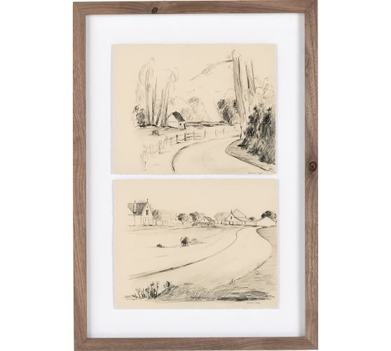 In The Country I By Shaina Page with Rustic Walnut Frame | Pottery Barn (US)