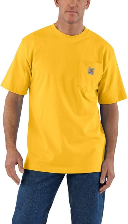 Carhartt Men's Loose Fit Heavyweight Short-Sleeve Pocket T-Shirt Closeout | Amazon (US)