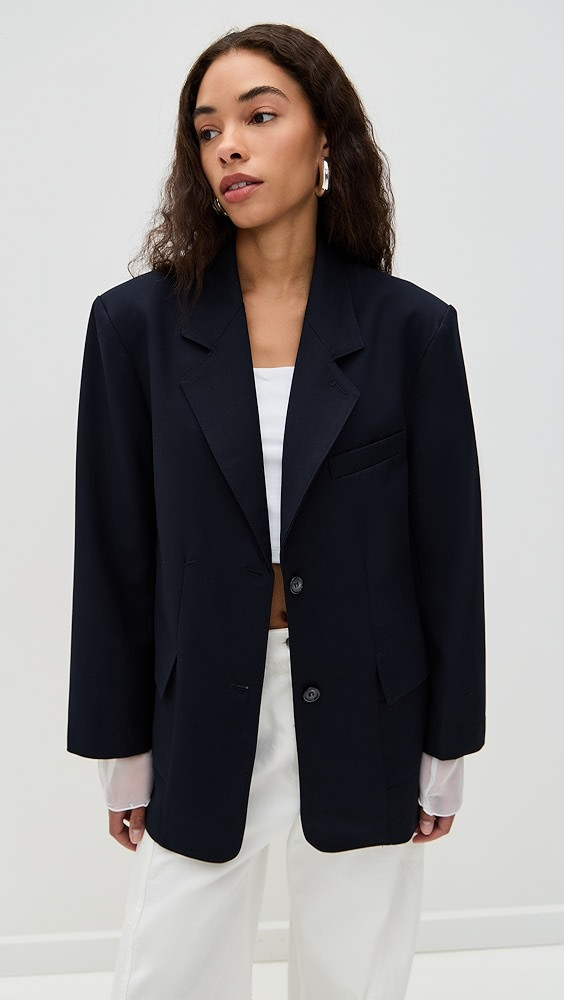 Structured Sheer Cuff Blazer | Shopbop