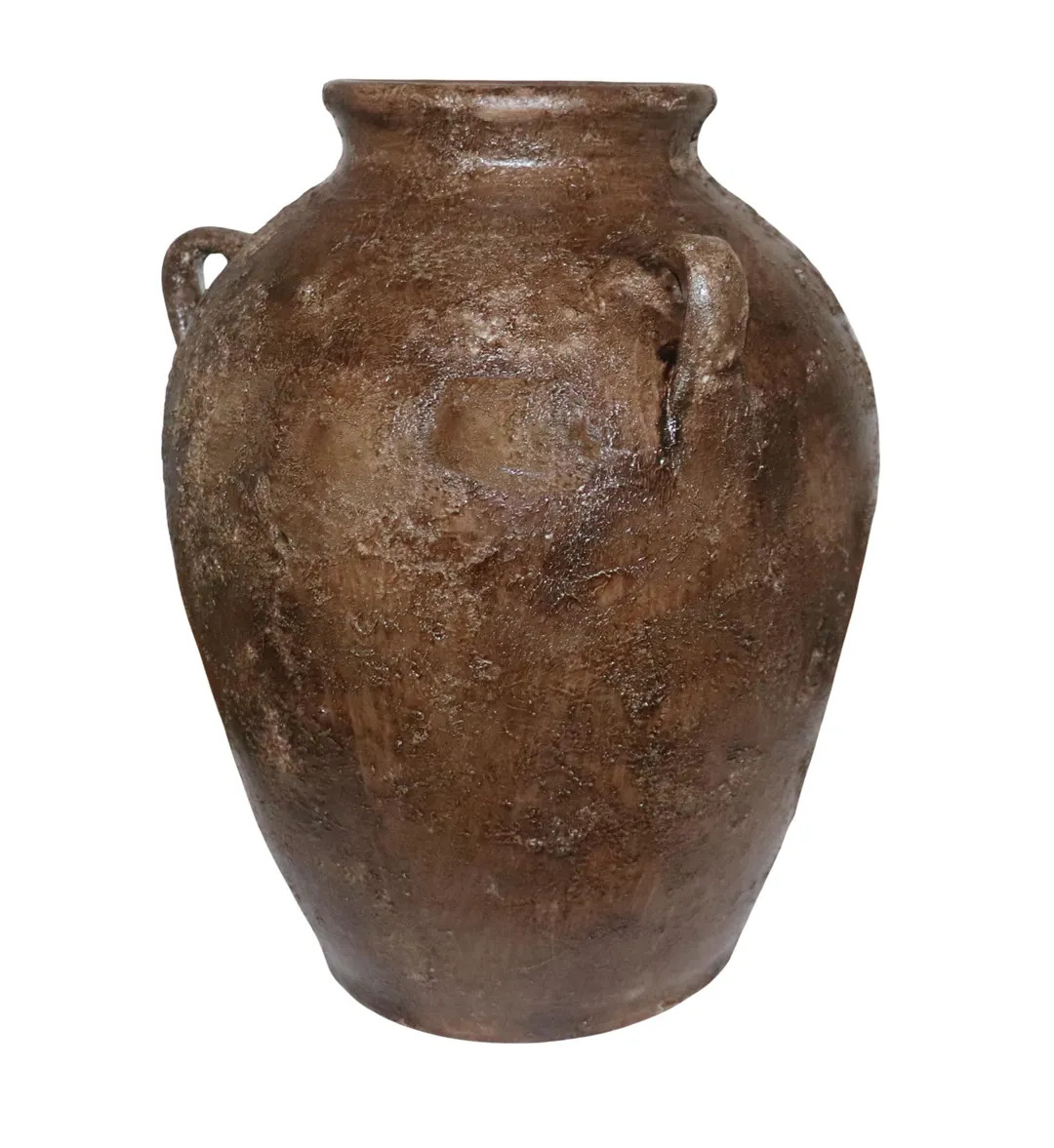 Handmade Painted Terracotta Vase – Rustic Boho Clay Pottery, Farmhouse Home Décor, Unique Hand... | Etsy (US)