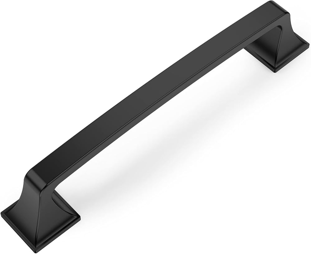 Amerdeco 10 Pack Matte Black 5 Inch(128mm) Hole Centers Kitchen Cabinet Pulls Hardware Kitchen Ha... | Amazon (US)