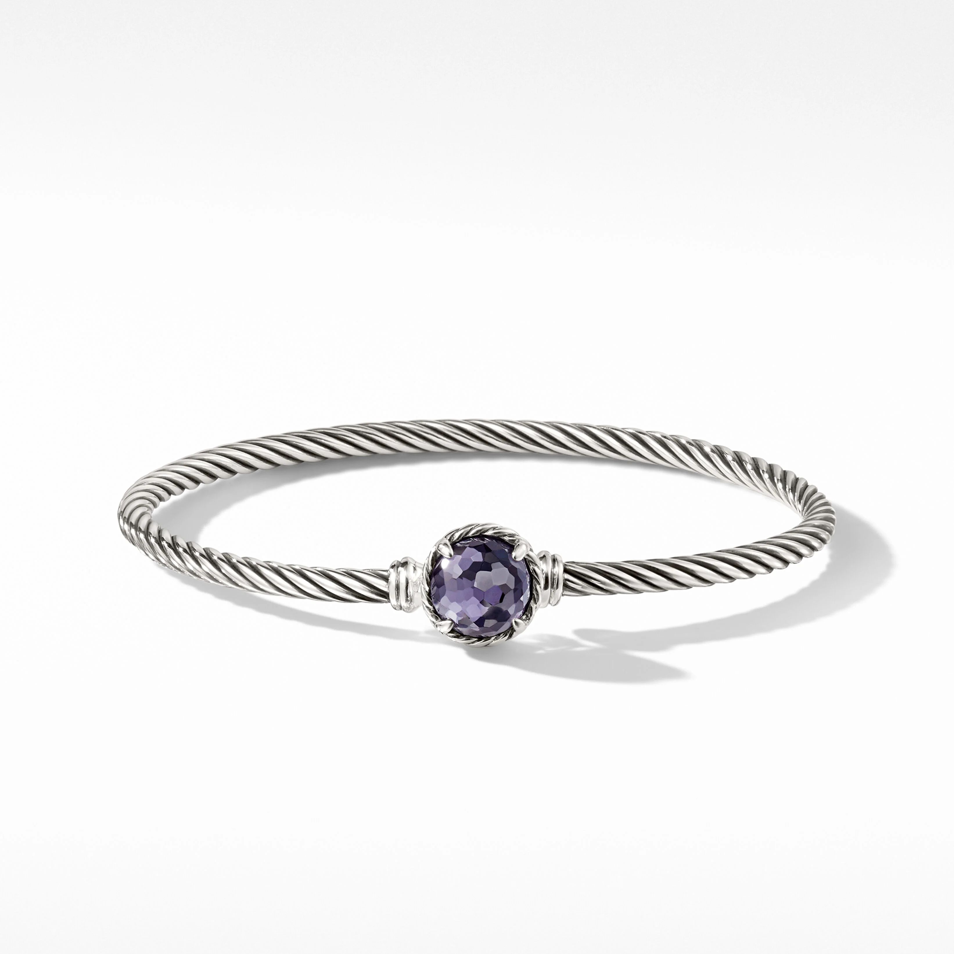 Petite Chatelaine® Bracelet in Sterling Silver with Black Orchid | David Yurman