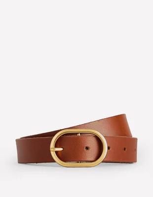 Classic Leather Belt-Tan | Boden UK