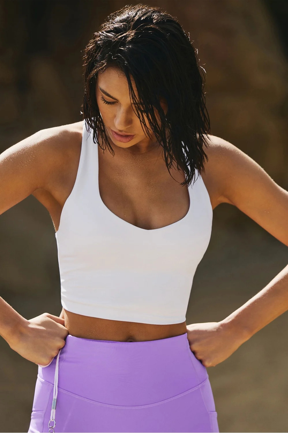 Anywhere Cropped Built-In Bra Tank | Fabletics Europe