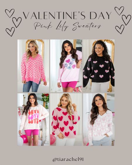  Cute Valentine’s Day sweaters at Pink Lily 

#LTKGiftGuide #LTKstyletip #LTKSeasonal