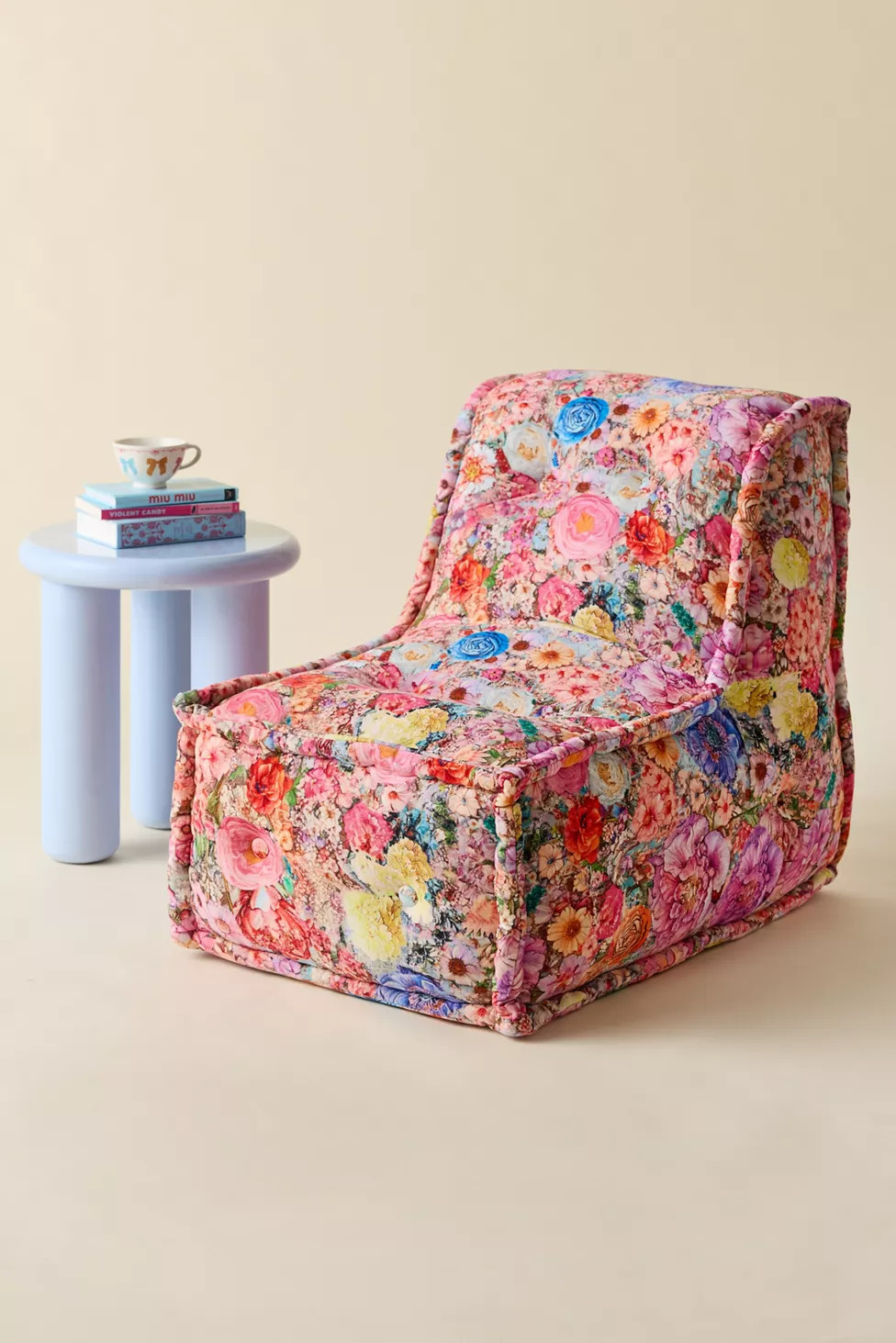 Reema Patterned Velvet Lounge Chair | Urban Outfitters (US and RoW)
