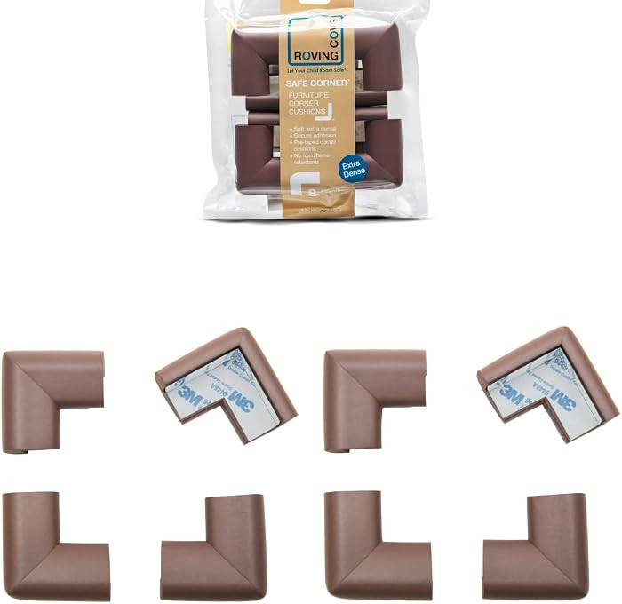 Roving Cove HeftyFit Corner Protector for Baby (8 Large Corners), Heavy-Duty Soft Rubber Foam Fur... | Amazon (US)