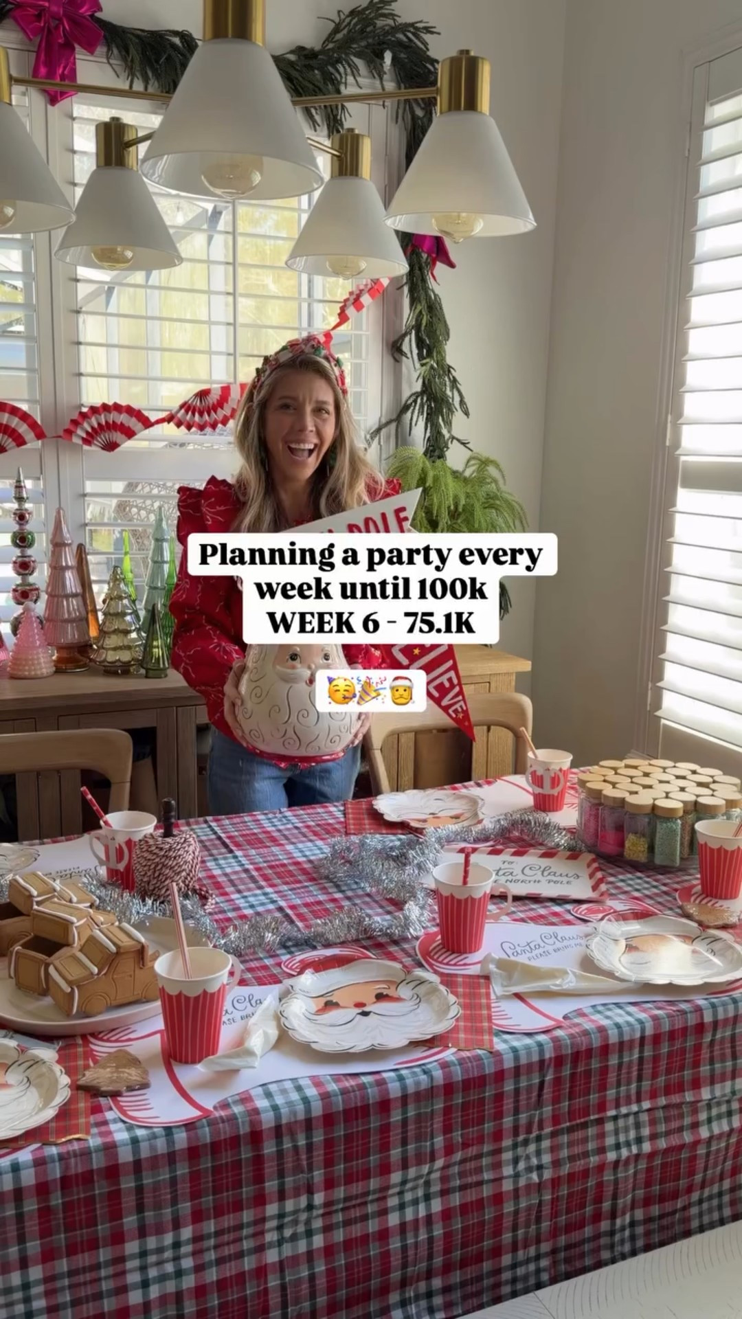 Week 6!!! Things were slow last week but this one is so easy to recreate and the $5 gingerbread trucks are NECESSARY!! Comment SHOP & I’ll send the to you along with the sweetest Santa party gear from @mymindseyeinc 🎅✨

#christmasideas #christmasdecorchristmasdecorideas #christmasdecorations #santabreakfast