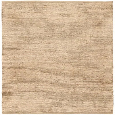 4' Beige Jute Hand Woven Square Rug | Wayfair North America