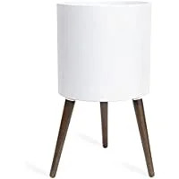 14 Inch Planter Pot with Stand Mid-Century Tall Plant Pot with Legs for Indoor Plants X-Large White  | Walmart (US)